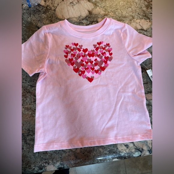 Sz 2T Pink Heart T-Shirt with Hershey's Kisses Accessories - Picture 2 of 11